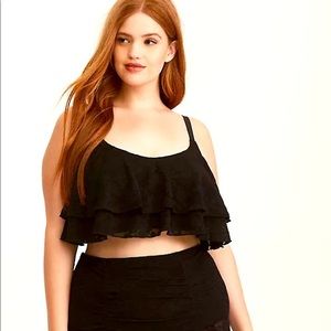 Torrid Floral Two Piece in Black